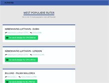 Tablet Screenshot of flyvetid.dk